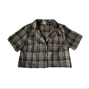 Tillys cropped flannel top!